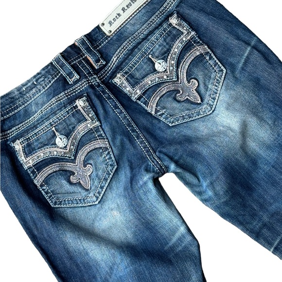 Buckle Rock Reveal ladies distressed Drew boot denim jeans size 30 - Picture 5 of 9